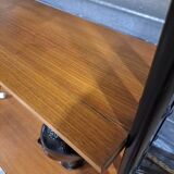 Armoire design en teck Musterring avec pieds noirs