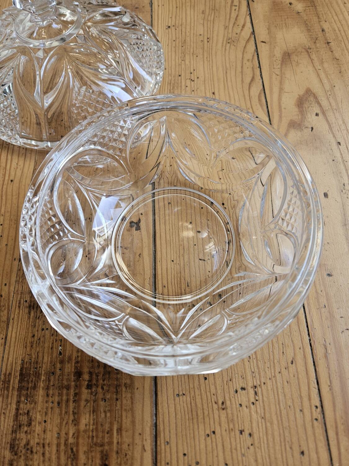 Vintage crystal candy box