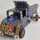 Meccano dump truck from the 50s, original parts, authentic patina, 30 cm