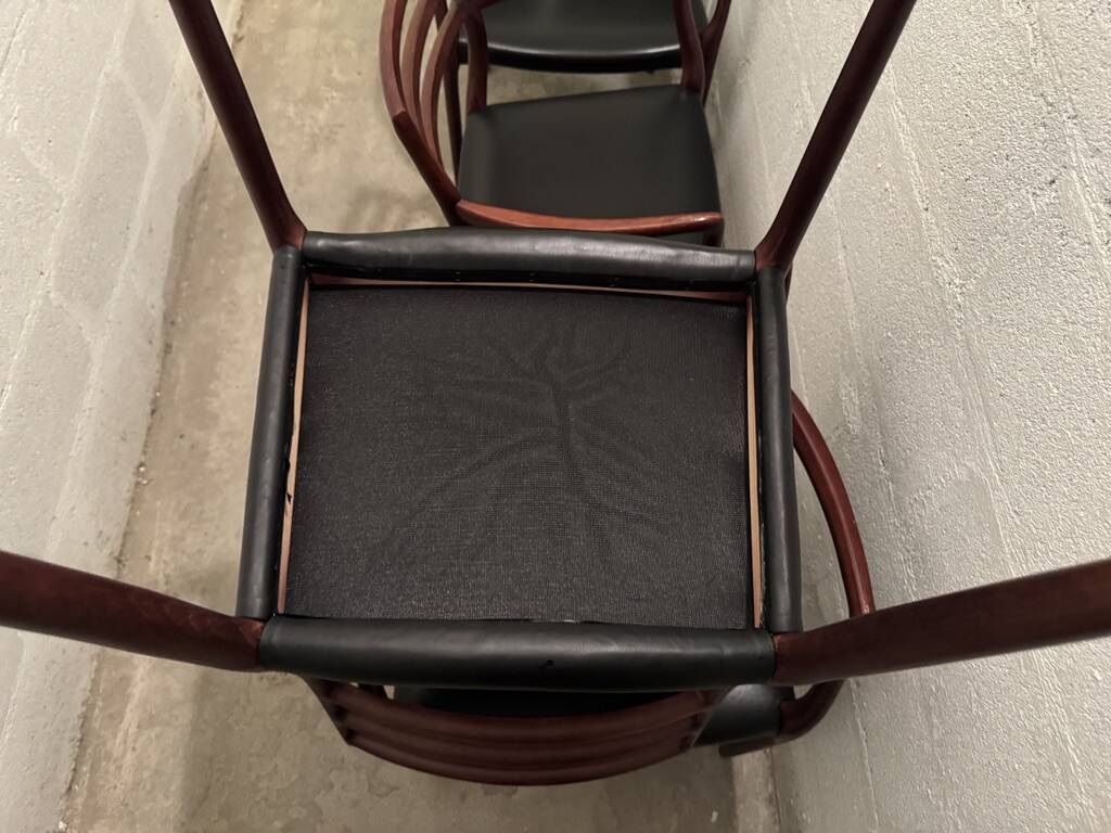 5 Fauteuils scandinave Niels o Møllers Møbelfabrik modéle 62