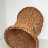 Fauteuil en osier tressé années 50/60