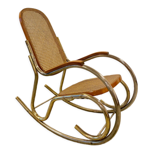 Rocking-chair en cannage années