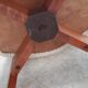 Vintage 1950s 60s dining room chair with tapered legs