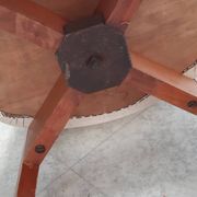 Vintage 1950s 60s dining room chair with tapered legs