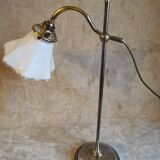 Desk or ambient lamp in chrome-plated brass.