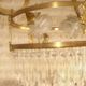 bronze and brass chandelier with 6 arms from the early 20th century