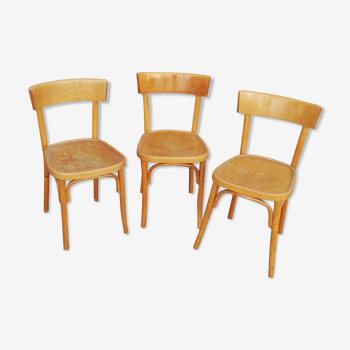 Set de 3 chaises bistrot