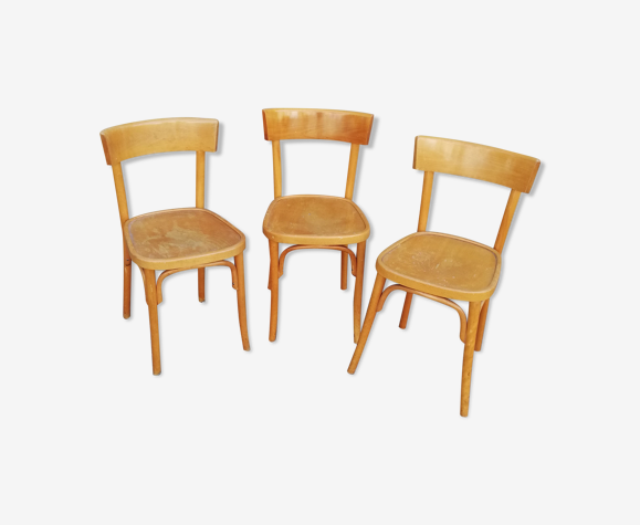 Set de 3 chaises bistrot