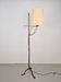 Lampe de sol brutaliste en fer forgé, années 1950