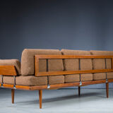 Danish Teak Fd 417 3 Seats Sofa Model Minerva by Peter Hvidt and Orla Molgaard-Nielsen for France &