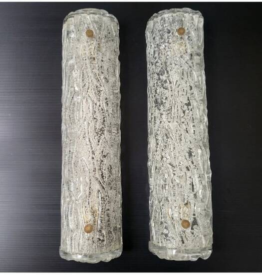 Pair of crystal wall lights for vintage Kalmar