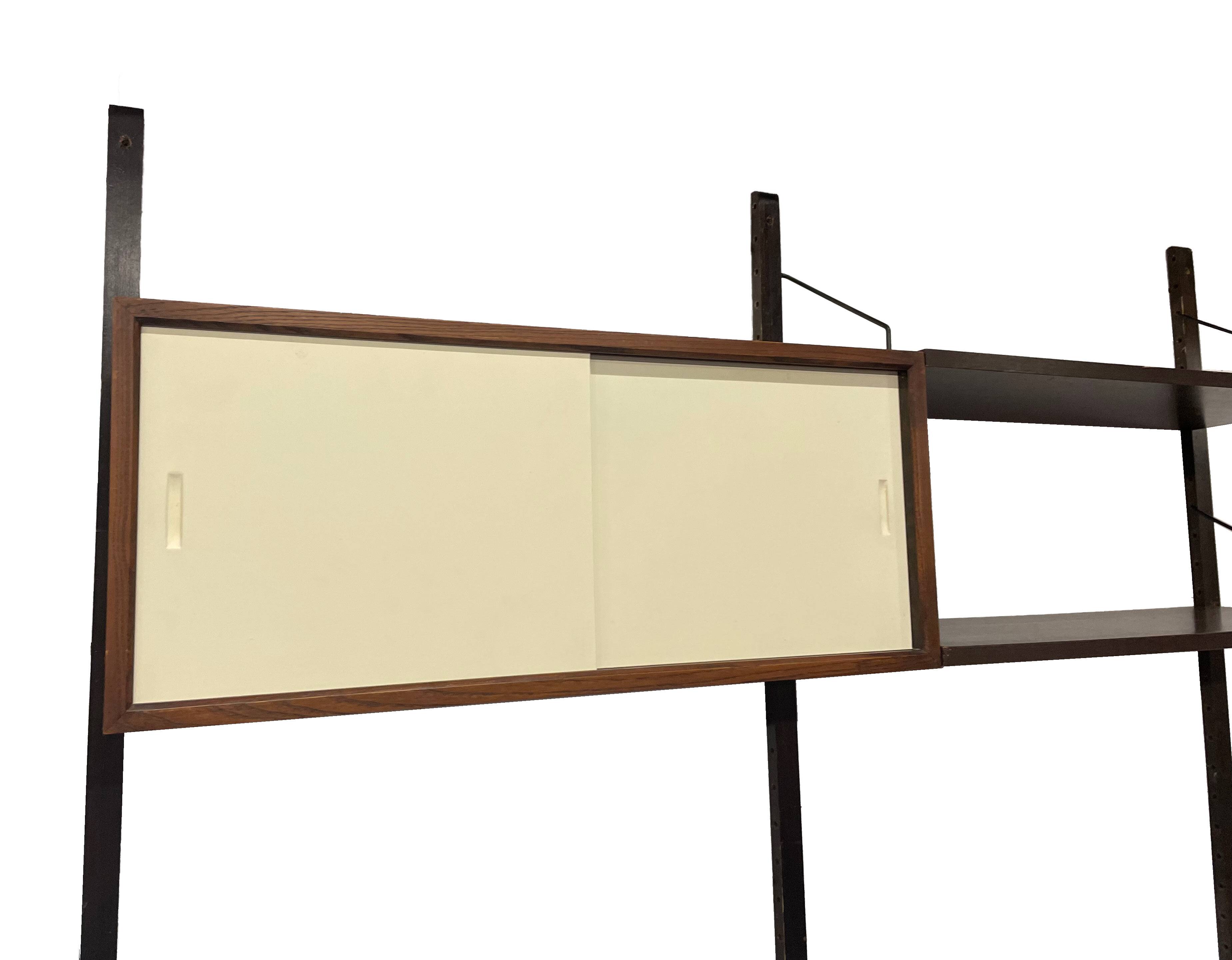 Vintage Poul Cadovius Royal System Wandsysteem Wenge