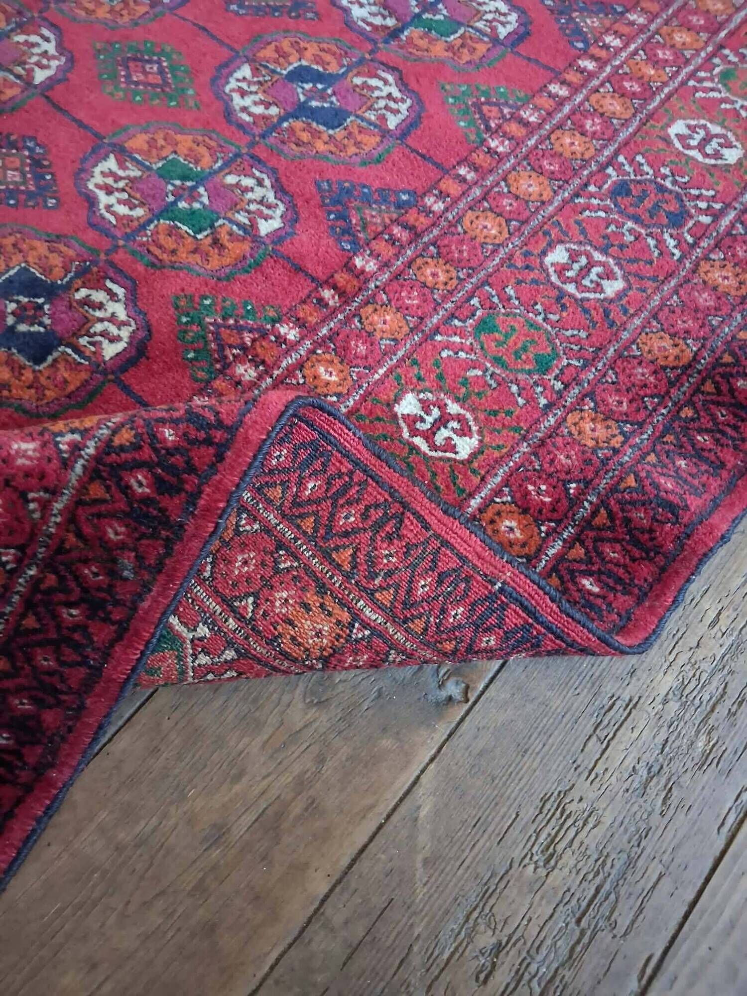 Tapis Boukhara Turkmène fait main 178x120cm