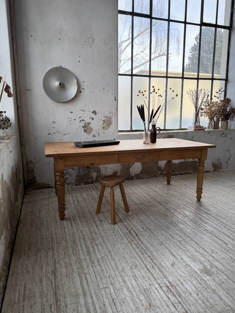 Table de ferme en merisier
