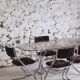 Chrome and smoked glass dining table in the style of Gastone Rinaldi, 1970.