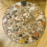 Pink marble coffee table