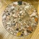 Pink marble coffee table