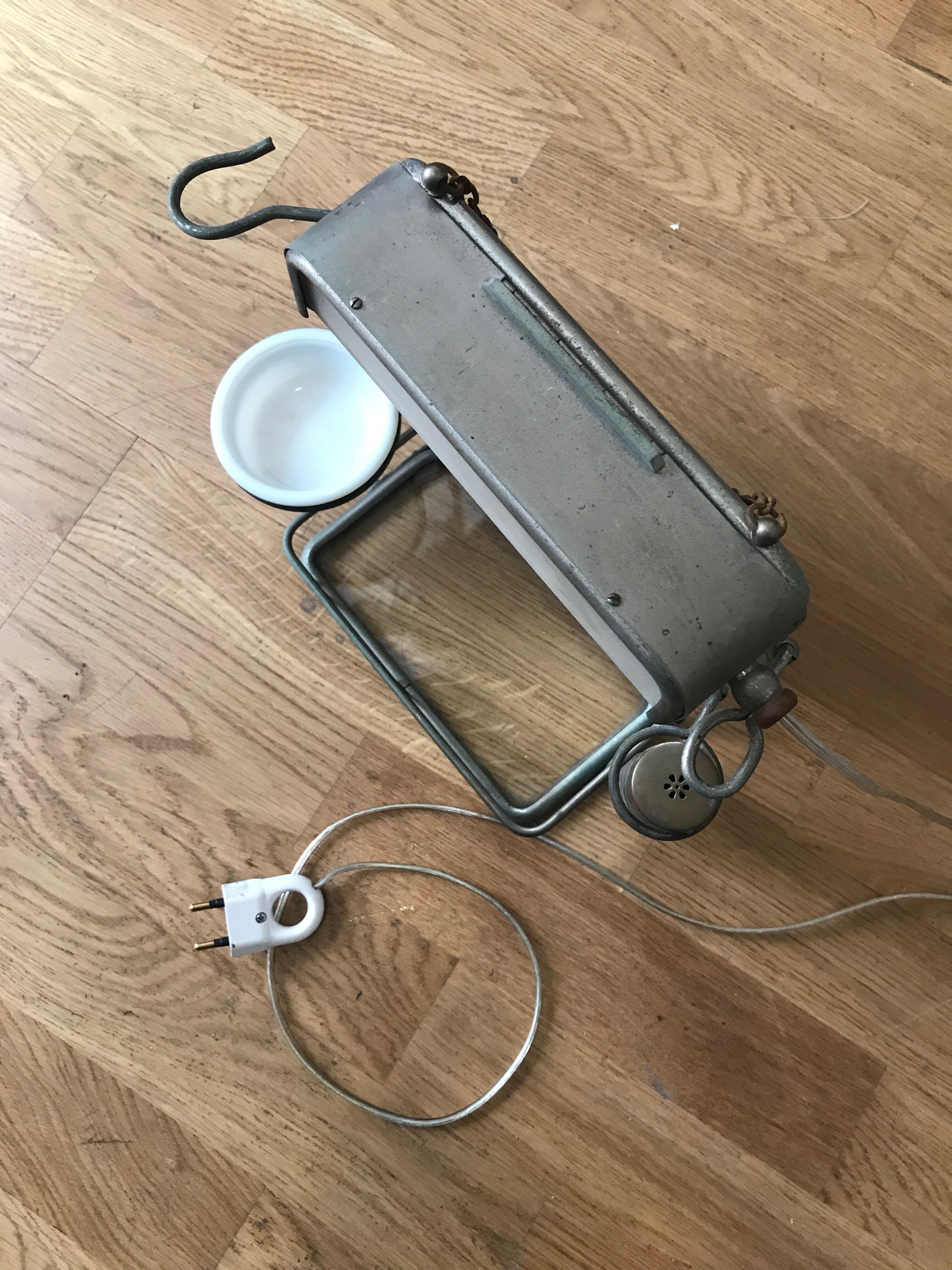 Authentic Barber vintage mirror 35x26cm