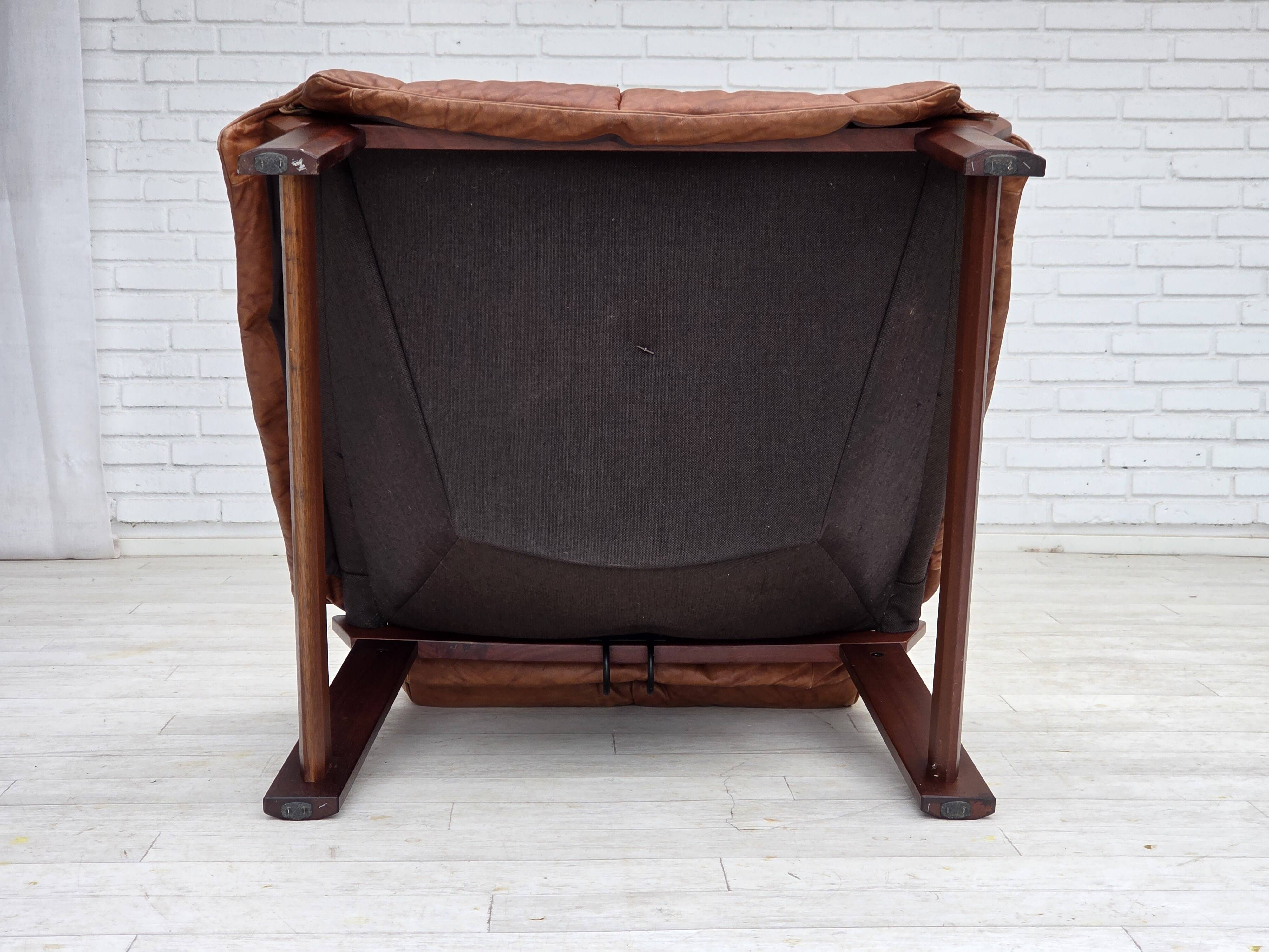 1970s, Norwegian design by Jan Erik Lindgren, armchair model "Amazon".