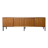 Buffet enfilade XXL teck Paolozzi Monopoly vintage années 60