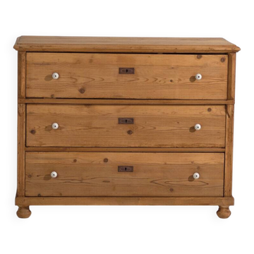 Antique pine commode – Central Europe (c.1880–1910)
