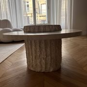 Table basse travertin
