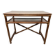 Modern mid-century bamboo desk by Gervasoni