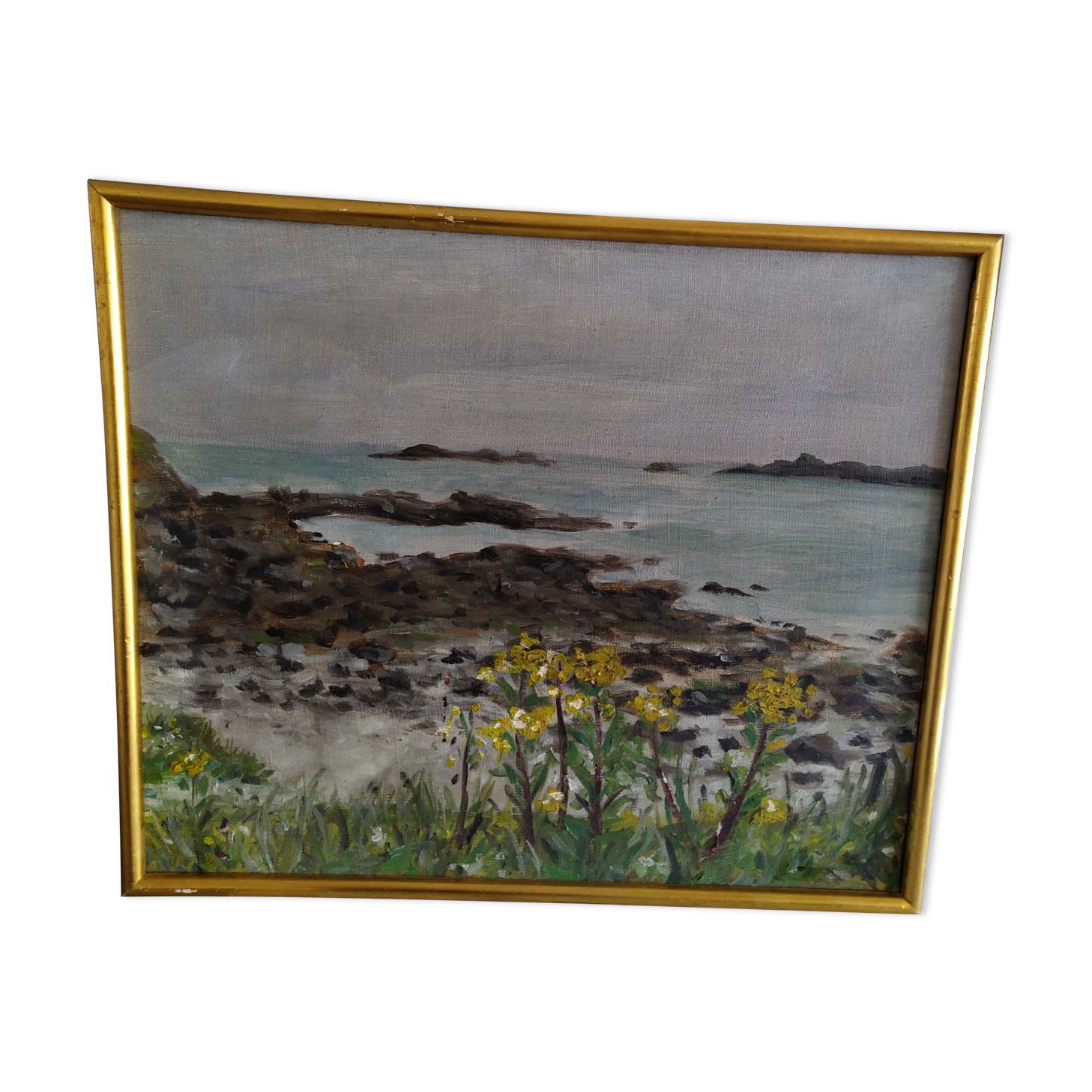 Painting yellow flowers 1957