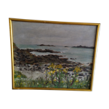 Painting yellow flowers 1957