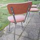 6 chaises skaï vintage année 1960