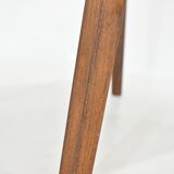 1980s Oak Stool, Czechoslovakia