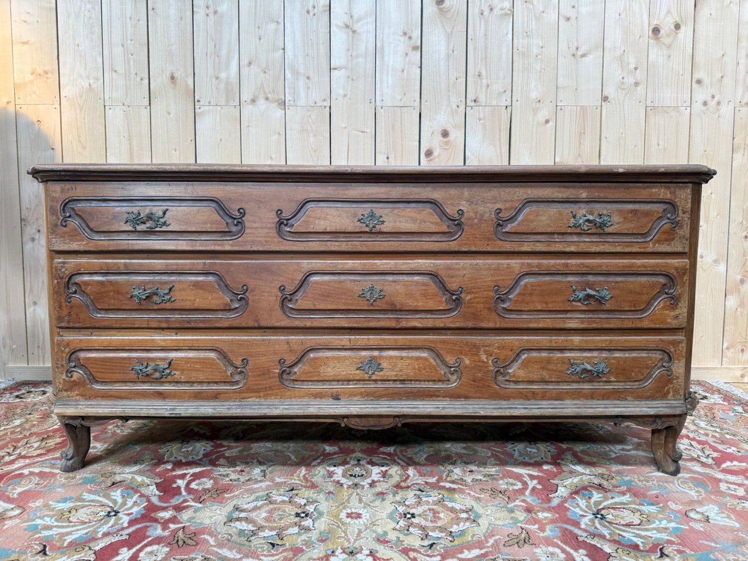 Pantalon chest from the Louis XV period – Solid cherry wood