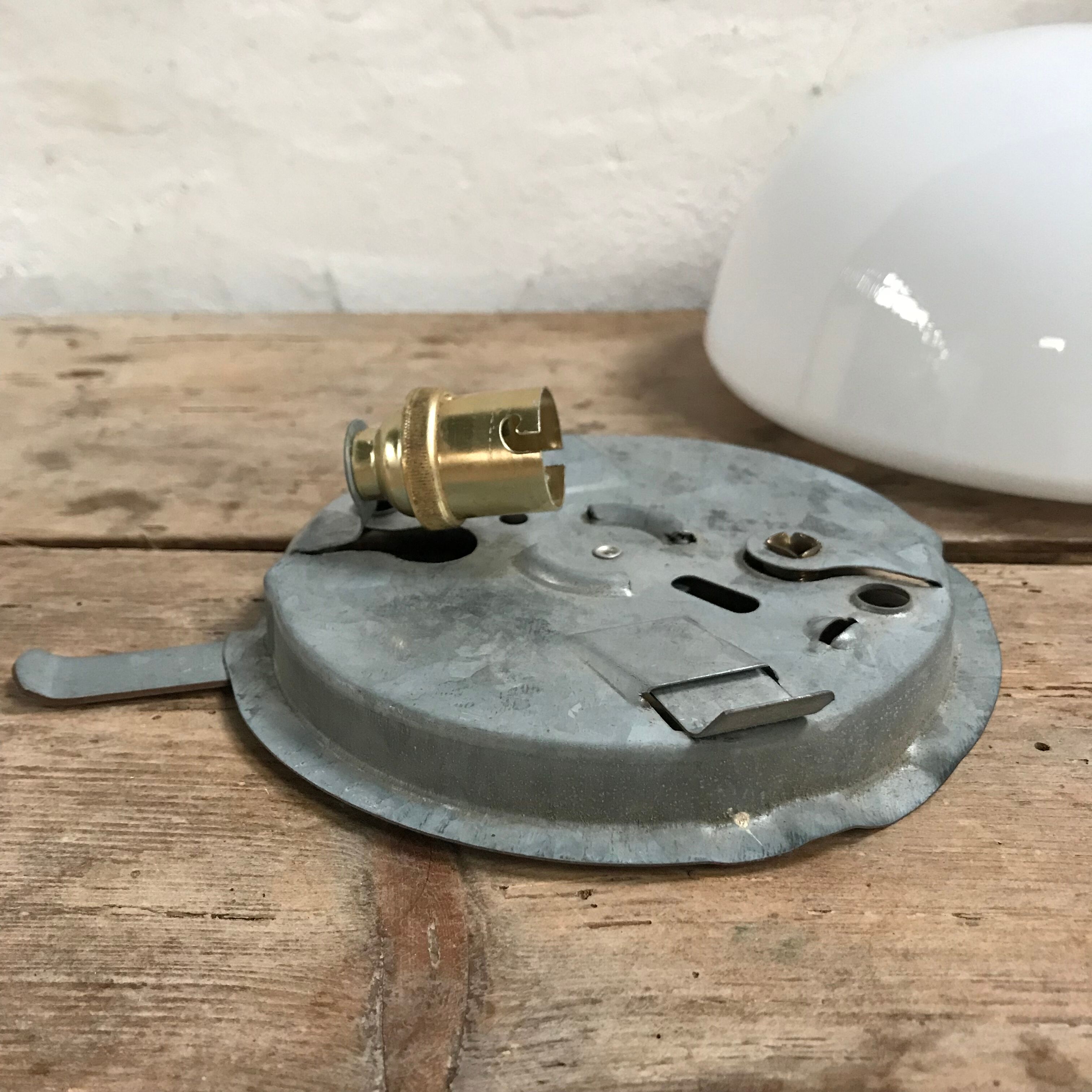 Opaline ceiling lamp 1960s