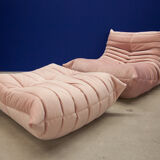 Chair and ottoman Togo model designed by Michel Ducaroy 1973