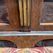 Display cabinet with two doors – Louis XVI period – Pine, marquetry and