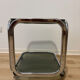 Chrome/glass smoke design Space Age dessert table