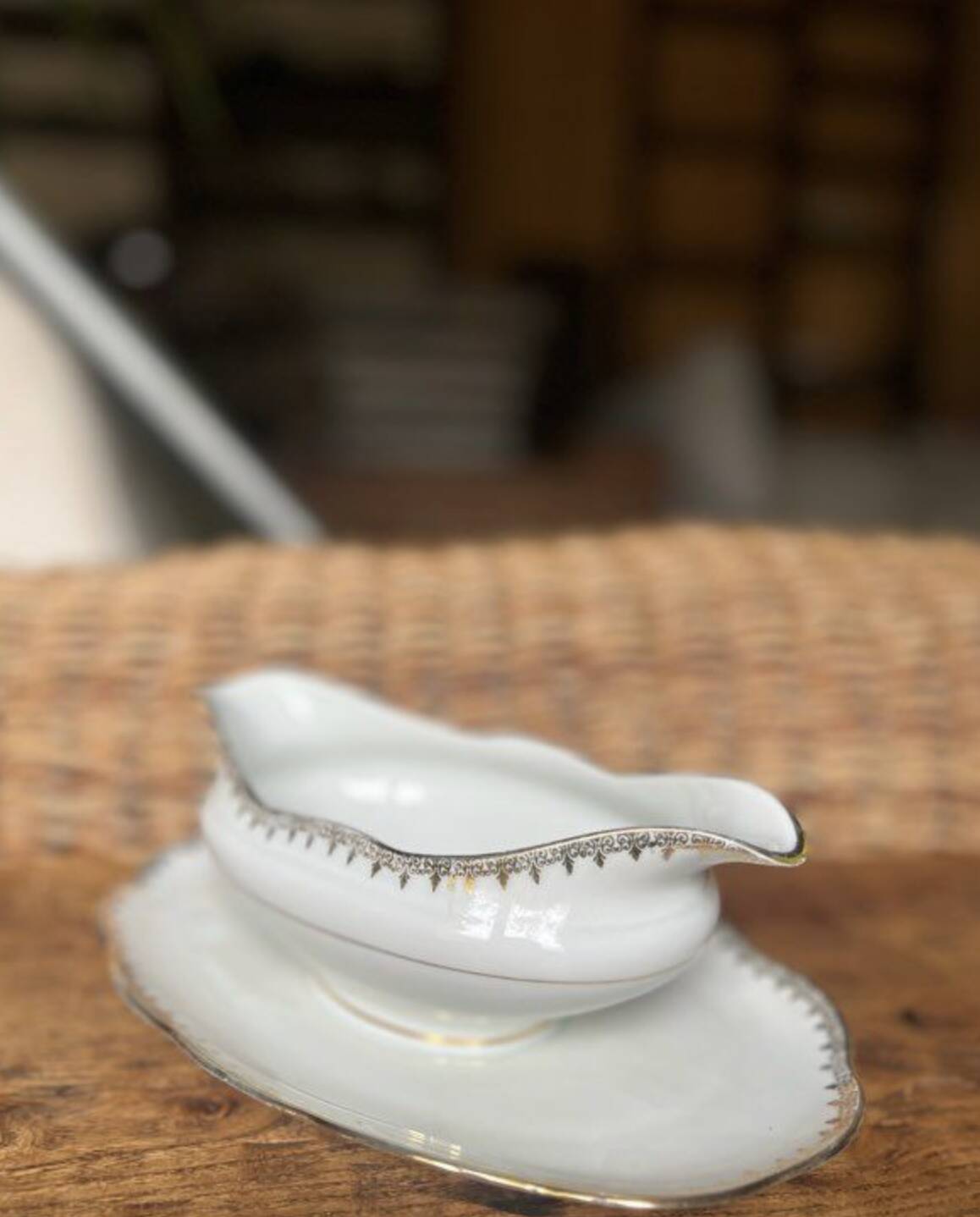 Sauce boat - Dureil apple tree 72 - Splendid Star porcelain