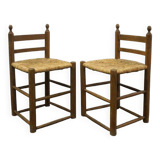 Paire de chaises d'enfant