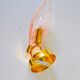 Floral wall lamp, pink murano glass, Italy, 1970