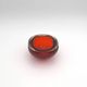 Sommerso Flavio Poli Ashtray Bowl 1.2kg Murano 1960