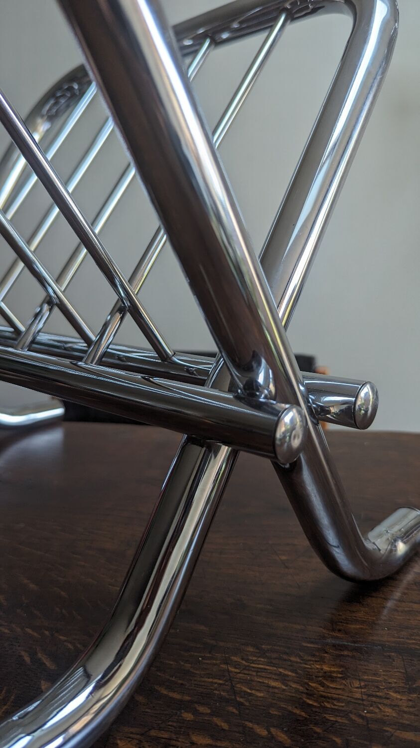 Porte revue chrome vintage