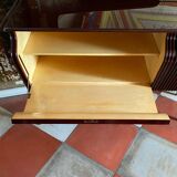 Midcentury Modern Big Mahogany Sideboard,  Osvaldo Borsani style , Italy 1950 's