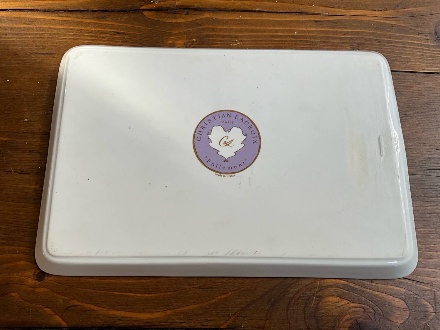 Christian Lacroix porcelain tray, Follement model