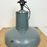 Industrial Grey Enamel Pendant Lamp from Siemens, 1930s