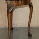 Console half-moon style Thomas Chippendale in flame mahogany.