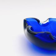 Murano Sommerso Cobalt Blue Dish - 1960
