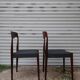 Pair of Scandinavian chairs Niels Otto Moller