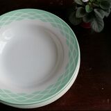 6 hollow plates in digoin Sarreguemines model Lola