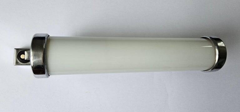 Rare chrome design Bauhaus, Art Deco, functionalism wall lamp, 1930s