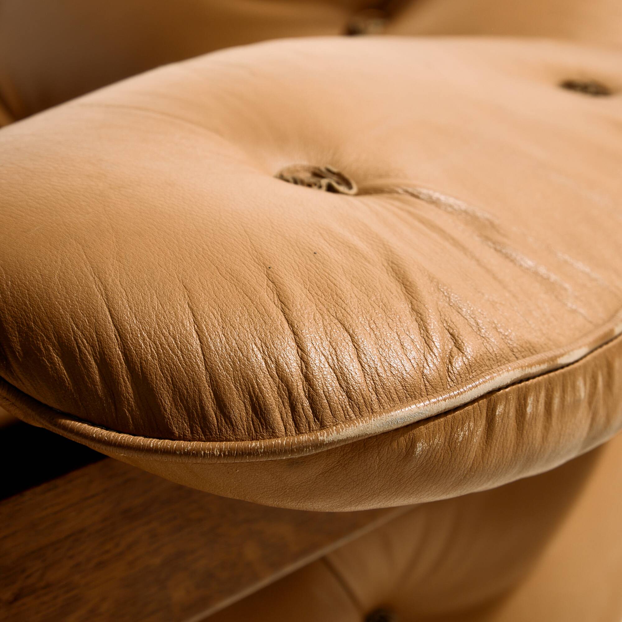 Hungarian leather sofa set by Ipoly Furniture Factory, set of 2.